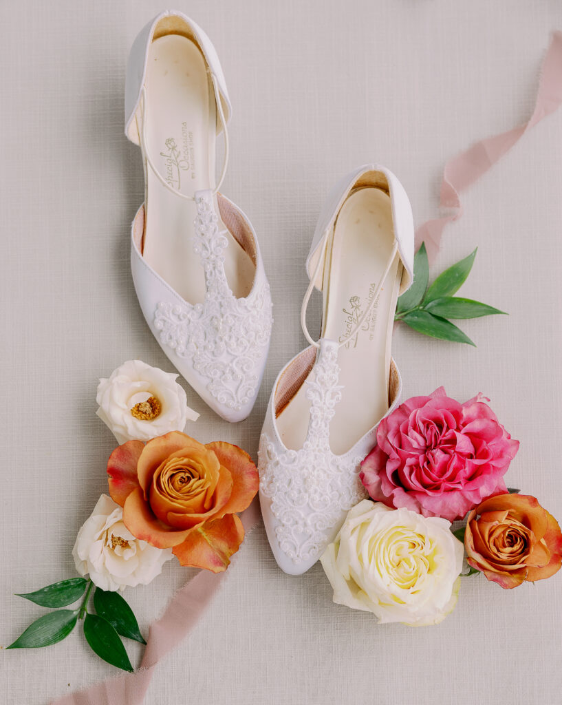 Wedding Flowers and Bridal Shoes